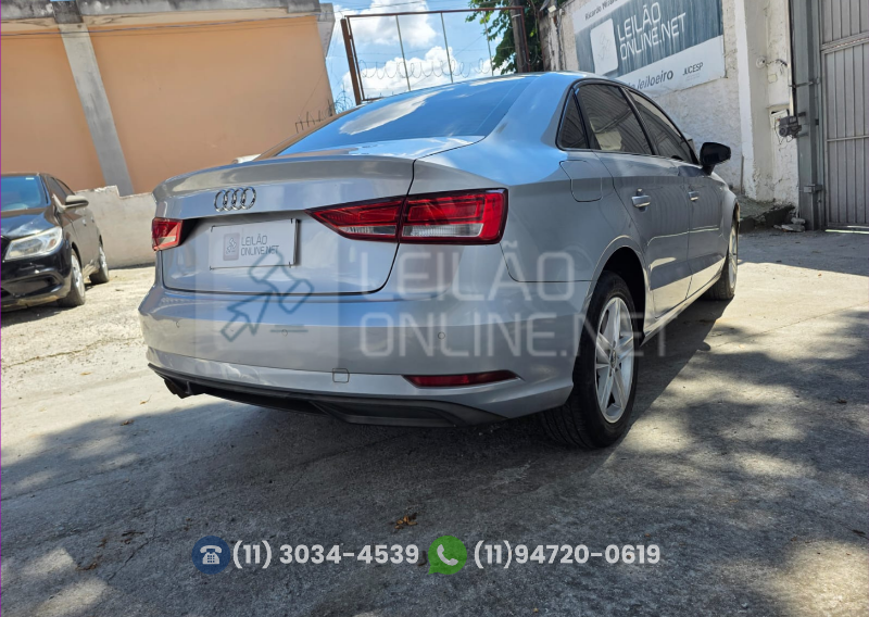 Leilão Online - AUDI/A3 LM 150CV; 2016/2017; PRATA; ALCO./GASOL. - FU