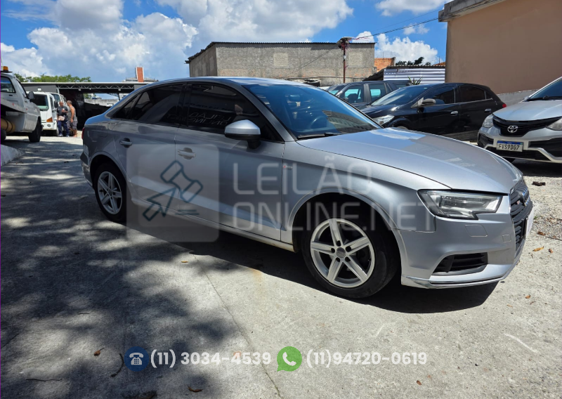 Leilão Online - AUDI/A3 LM 150CV; 2016/2017; PRATA; ALCO./GASOL. - FU