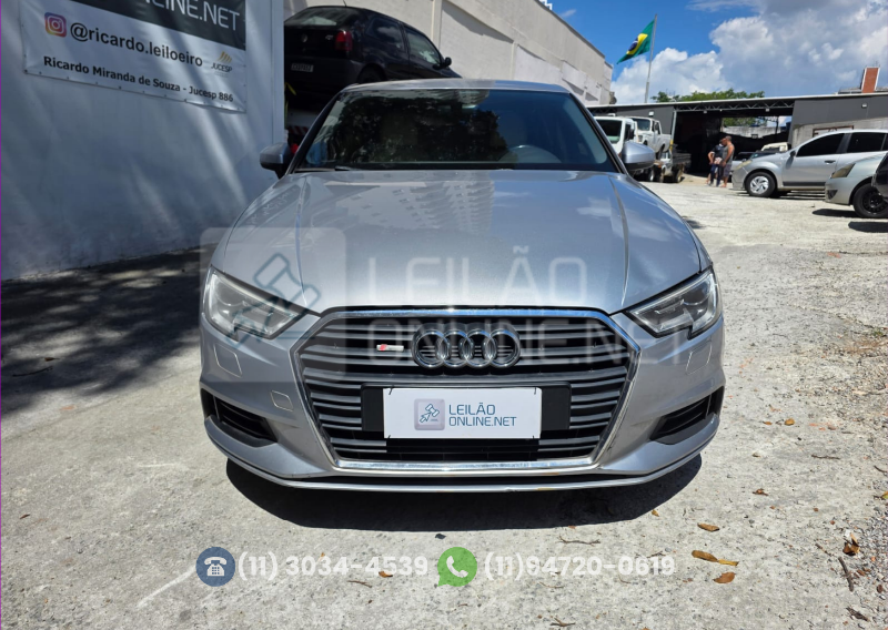 Leilão Online - AUDI/A3 LM 150CV; 2016/2017; PRATA; ALCO./GASOL. - FU