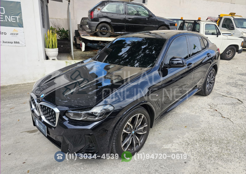 veja o vídeo!! BMW/X4 XDRIVE30I; 2024/2024; PRETA; GASOLINA - FUNC. - IPVA 2026 OK - FIPE APROX.: R$ 383.434,00