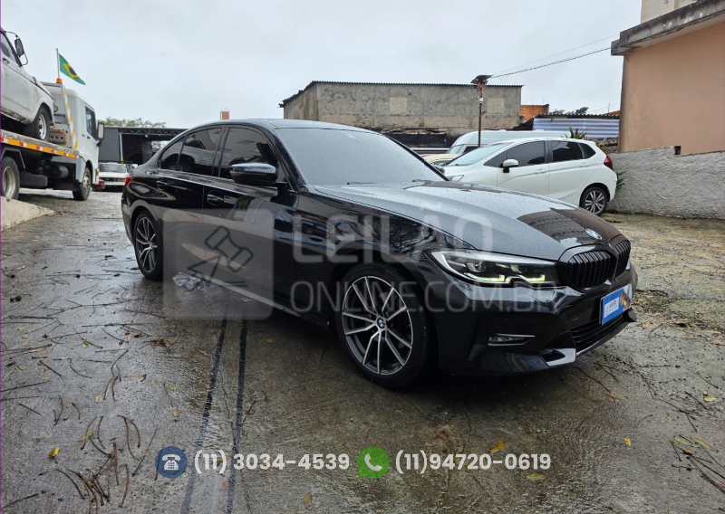 veja o vídeo!! I/BMW 320I; 2019/2020; PRETA; GASOLINA - FUNCIONANDO - FIPE APROX.: R$ 179.083,00